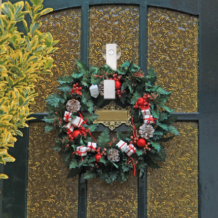 3 Pcs Christmas Suction Cup Hooks for Wreath Powerful Glass Door Hanger Heavy Duty Wreath Hanger Suction Hook for Window or Glass Door 10 Lbs Double Suction Cups, Iron
