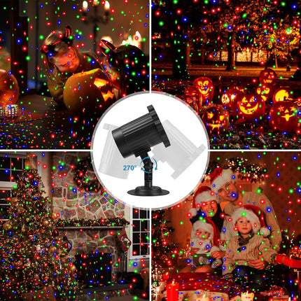 Christmas Projector Lights Outdoor, Outdoor Garden Firefly Lights, Red Green Blue Laser Landscape Stars Light with Remote Timer Waterproof, Christmas Decorations for Party Garden Christmas Holiday