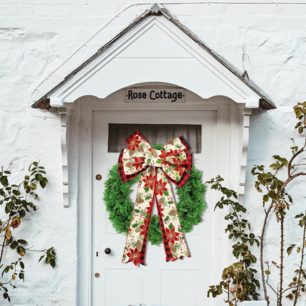 2 Pack 16 Inch Artificial Christmas Wreath, Undecorated Christmas Wreath for Front Door, Window, Wall Outdoor Holiday No-lit Winter Wreath Decorations (Green 16", 2 Pack)