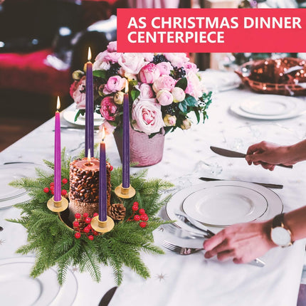 Rocinha Christmas Wreath Candle Centerpiece - Holiday Decorations for Traditions