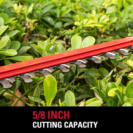 POWERWORKS 20V 20 Inch Cordless Hedge Trimmer Electric Grass Trimmer, Dual Action Blade & 5/8" Cutting Capacity, XB 2Ah Battery and Charger Included ,for Bush Lawn and Garden