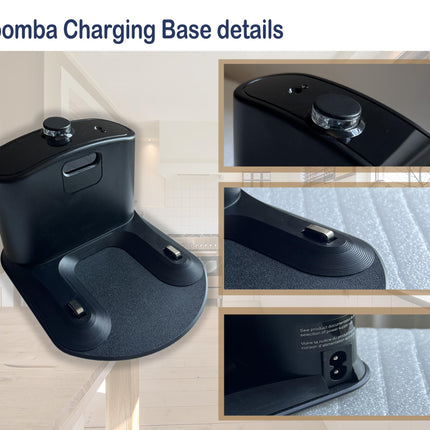 Roomba Charger Base, Dentsing Roomba Charger, Roomba Charging Dock, Compatible With Roomba Docking Station Roomba E5 E6 I1 I3 I4 I6 I7 I8 500 600 700 800 900 Series Robots 17064 17170 4452369 Adfn1