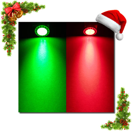 ALIDE Green MR16 GU5.3 Led Bulbs 5W,20W 35W 50W Halogen Equivalent,12V Low Voltage MR16 Led Green Bulb Spotlights for Outdoor Landscape Yard Garden Tree Pool Holiday Christmas Lighting,38 Deg,3 Pack