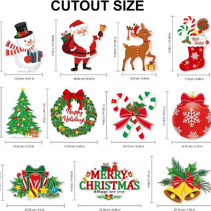 40pcs Christmas Swirls Decoration, Konsait Red Green Party Merry Christmas Hanging Swirls Garland Foil Ceiling Ornaments,Xmas Holiday Party Decor Supplies,Snowman Christmas Tree, Already Assembled