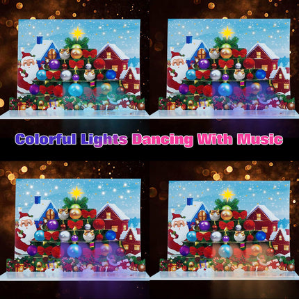 BHR Pop Up Christmas Cards with Music and Lights, Musical 3D Christmas s Greeting Cards, Handmade Christmas Tree (Envelope Included)