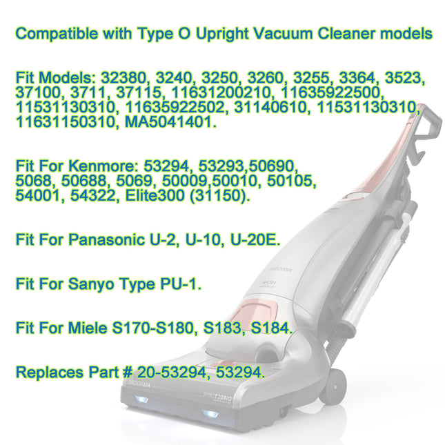 6 Pack 53294 Style O Hepa Cloth Vacuum Bags For Kenmore Upright Vacuum Cleaners