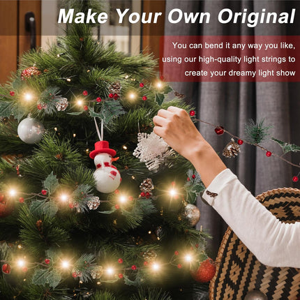 Crafare 6FT Christmas Garland Pine Cones String Lights with 20 LED Red Berry Pine Cone Garland Lights, led Garland String Lights for Christmas Home Decorations