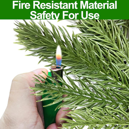 [ Safety Fire Retardant ] Christmas Purple Advent Wreath Decoration, Lifelike Spruce Christmas Centerpiece with 4 Candle Holder Pinecone 6 Berry Advent Decor for Table Holiday Home Church(No Candles)