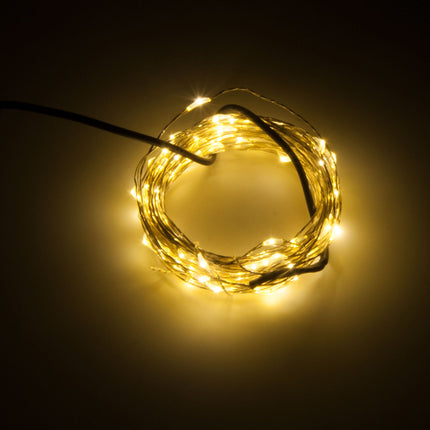 Karlling USB Plug In LED Fairy Lights,50 LED Bulbs 16 Ft Silver Wire Waterproof Starry String Lights for Bedroom Patio Garden Party Wedding Commercial Lighting (Warm White)