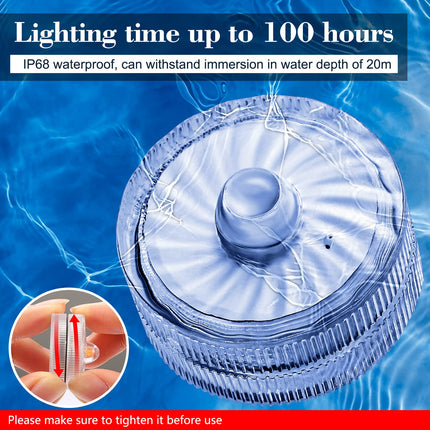 HL Submersible LED Light,White Small LED Light,100 Hours Waterproof Flameless Led Lights Battery Powered for Wedding Home Vase Festival Party Decoration 12pcs (Built-in 24 Batteries)