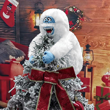 Christmas Tree Topper, Funny Monster Christmas Tree Hugger Abominable Snowman Christmas Tree Ornament Xmas Tree Topper(2Snowman, 9 inch)