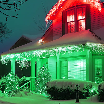 LED Flood Red Green Light Bulb, 15W Equivalent 150W, Par38 Red Green Flood Light, E26 Base, Colored LED Light Bulbs, Not-dim Ideal for Christmas, Halloween, Party, Holiday, 2 Pack