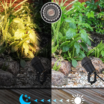 SUNVIE Dusk to Dawn Outdoor Lighting 120V LED Spot Lights Outdoor Landscape Spotlights with Photocell Sensor Waterproof Outdoor Spot Lights for Yard 7W Outdoor Spotlight Flag Light for Garden Tree