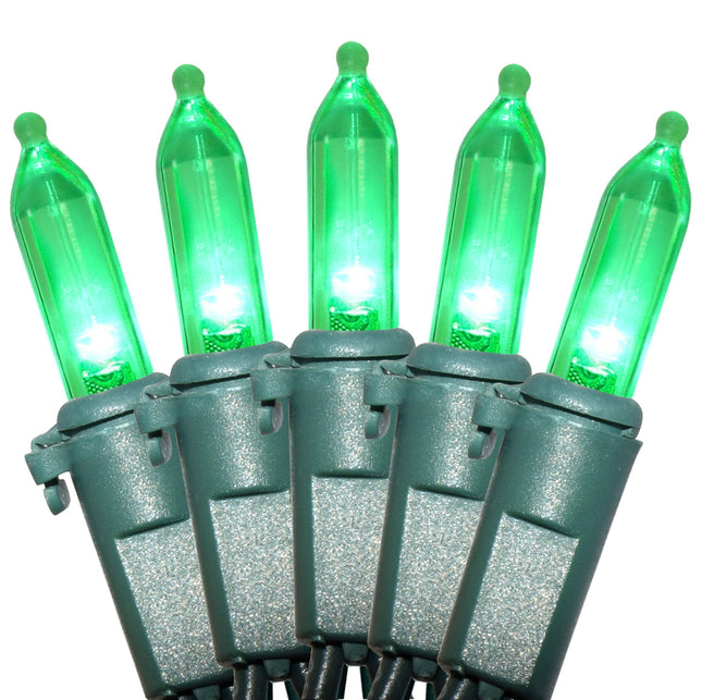 Holiday Essence 100 LED Green St Patrick's Day Christmas String Lights, 26.9 Ft Green Wire String Lights for Indoor and Outdoor Decorative Use Patio and Tree Décor UL