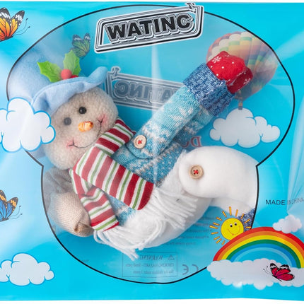 WATINC Christmas Tree Topper Snowman - Unique Xmas Santa Tree Topper Decorations, Funny Snowman Hugger Plush Stuffed Decor for Home Festival Holiday Treetop Wine Curtain Wreath Ornament