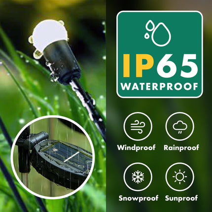 Solar Garden Lights,2 Modes Firefly Lights Solar Outdoor,Solar Lights for Outside Sway by Wind,Solar Lights Outdoor Waterproof for Christmas Yard Patio Pathway Decoration,Warm White(2 Pack)