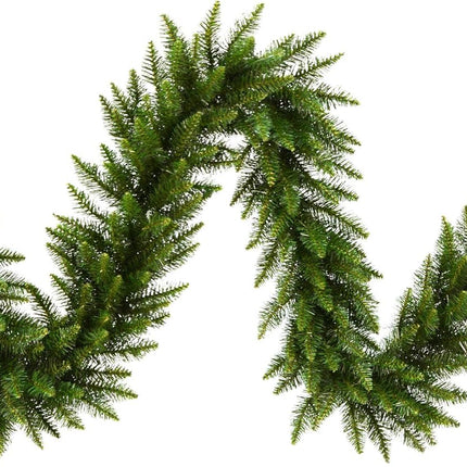 Vickerman 9' Camdon Fir Artificial Christmas Garland - Unlit - Faux Holiday Garland - Indoor Seasonal Home Decor - Reliable and Durable - Realistic Garland for Mantle or Staircase