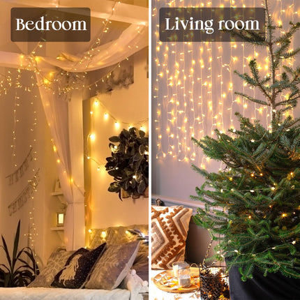 100 LED Christmas String Lights Indoor,39ft Warm White Waterproof Christmas Lights Outdoor,Timer Function & 8 Modes Plug in Twinkle Fairy Lights for Bedroom Classroom Christmas Tree Decor