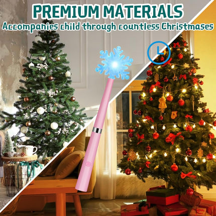Wireless Remote Control Outlet, Magic Light Wand for Christmas Tree Lights and Home Decoration Lights, Remote Light Switch with Music, Christmas for Kids/Friends/Family, Pink