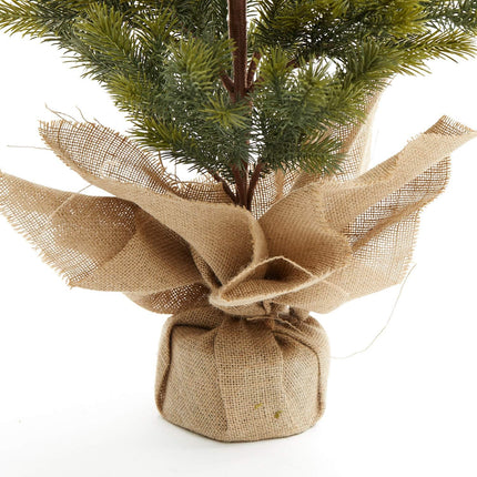 Christmas Tree with Flocking and Berries 12"