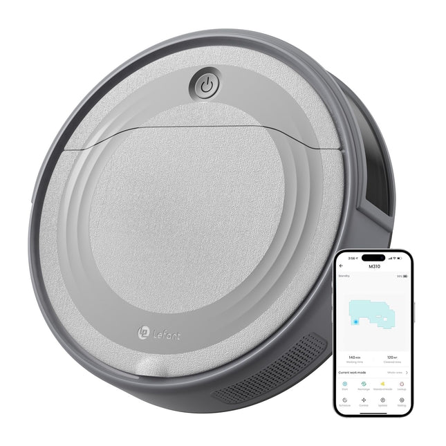 Lefant M310 Robot Vacuum With Precisense Avoiding, 4500Pa Strong Suction Robot Vacuum Cleaner, Slim, Selfcharging, 140Mins, Appwifialexa, Robot Vacuum Ideal For Pet Hair