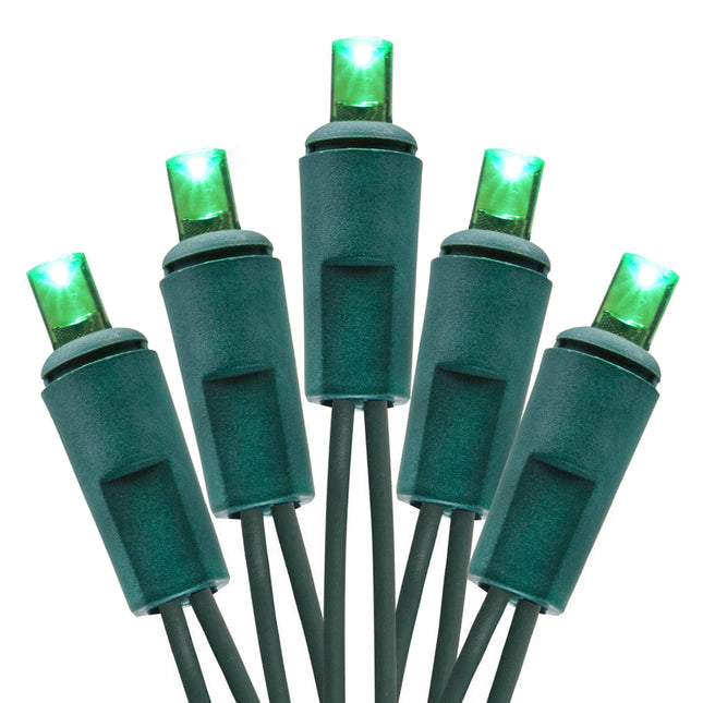 Holiday Essence Mini LED Green St. Patrick’s Lights Set, 60 5mm Wide Angle Christmas String Lights Green Wire, Indoor Outdoor Décor for Home Patio Garden Decorations, UL