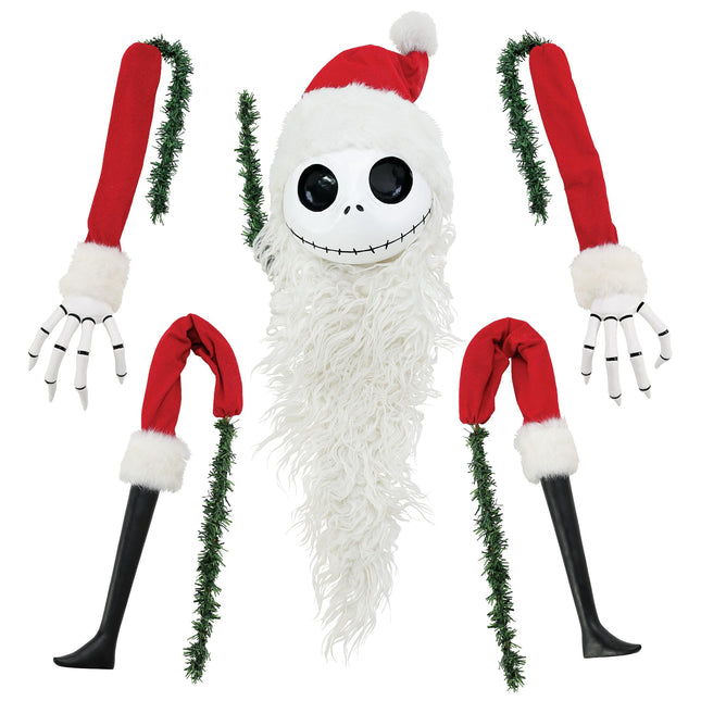 Department 56 Possible Dreams Disney The Nightmare Before Christmas Santa Jack Tree Topper Set, 12 Inch, Multicolor