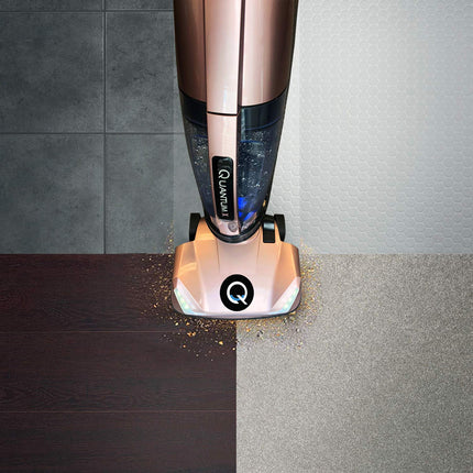 Quantum X Upright Water Vacuum Cleaner No Filters, Telescopic Body, Pet Vacuum Cleaner And Picks Up Wet Spills, Unique Technology Rose Gold Reed