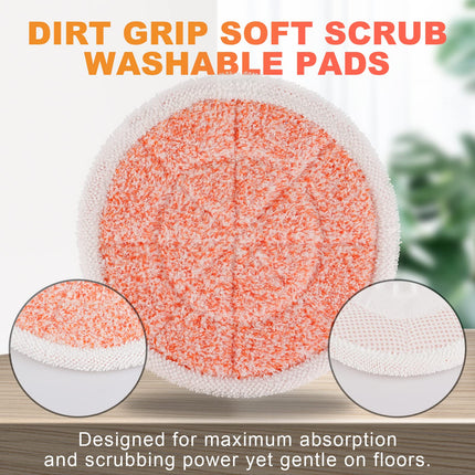 S7000 Pads Steam Mop Pads Compatible With Shark S7000Amz S7001 S7001Tgt S7000 S7201 S7000C Series Reusable Mop Refill, Steam & Scrub Allinone Hard Floor Steam Mop 6 Pack