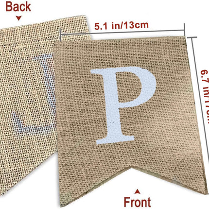 Winter Wonderland Banner Burlap Snowflake Christmas Sign Home Decoration Holiday Mantel Fireplace Bunting Garland Decoration Festival Flags Family Gardens Indoor Outdoor Banner (Winter Wonderland)