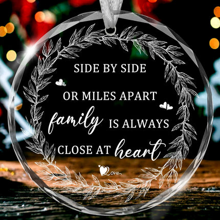 Christmas Ornaments ,Long Distance s for Men Women Mom Dad Grandma Grandpa Brother Sister Son Daughter Friends BFF Bestie Far Away Birthday Ideas Family Hanging Xmas Tree Decorations
