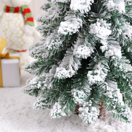 Tabletop Christmas Tree, 24inch/2ft Mini Christmas Tree, Tabletop Small Xmas Tree for Holiday Indoor DIY Christmas Decoration (White)
