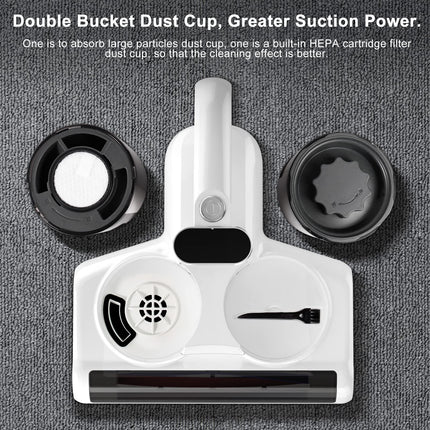 Bed Vacuum Cleaner, Uv Mattress Vacuum With Roller Brush & High Heating, Double Dust Cup, 500W Powerful Suction Handheld Vacuums Effectively Clean Up Bed