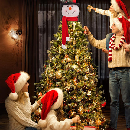Christmas Snowman Christmas Tree Topper Decorations, Funny Tree Toppers Christmas Decorations Snowman Christmas Decorations