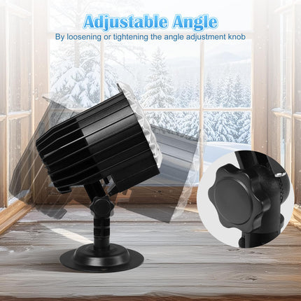 Christmas Snowflake Projector Lights Outdoor, Led Snowflake Light with Remote Control, IP65 Waterproof, Snowfall Show Lights for Outdoor Indoor Xmas Holiday Party Patio Garden Decoration