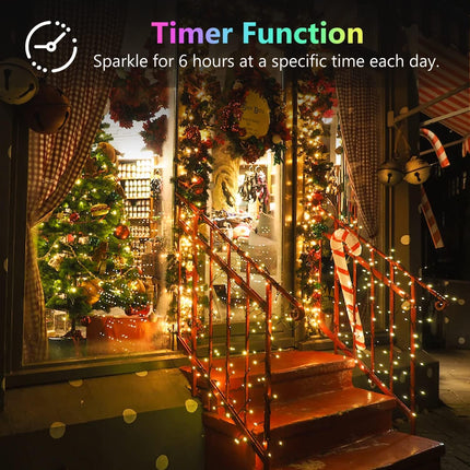 Fairy Lights Battery Operated with Timer, 4PK 20FT 60LED Christmas String Lights Outdoor Indoor, Cuttable Battery Twinkle Lights for Bedroom Home Wedding DIY Christmas Decorations (Warm White)