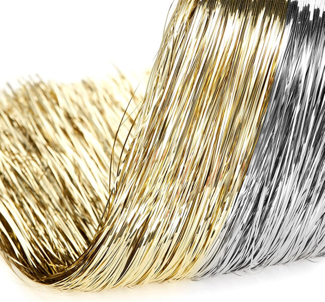 2500 Strands Christmas Tinsel Garland Decorations Tinsel Foil Fringe Icicles for Christmas Holiday Decor Birthday Home Graduation Supplies