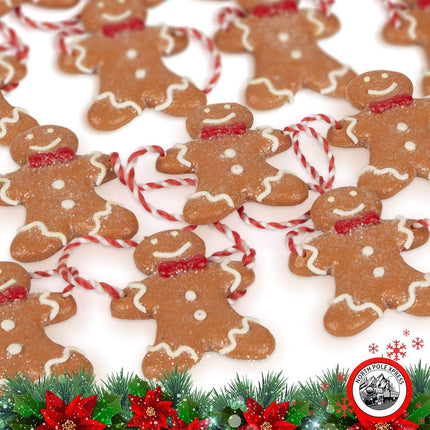 9 Foot Mini Gingerbread Man Christmas Garland Cute Small 2 Inch Claydough Gingerbread Men Christmas Tree Garland Gingerbread Cookie Candy Theme Trees Garland Christmas Decorations For Indoor Use