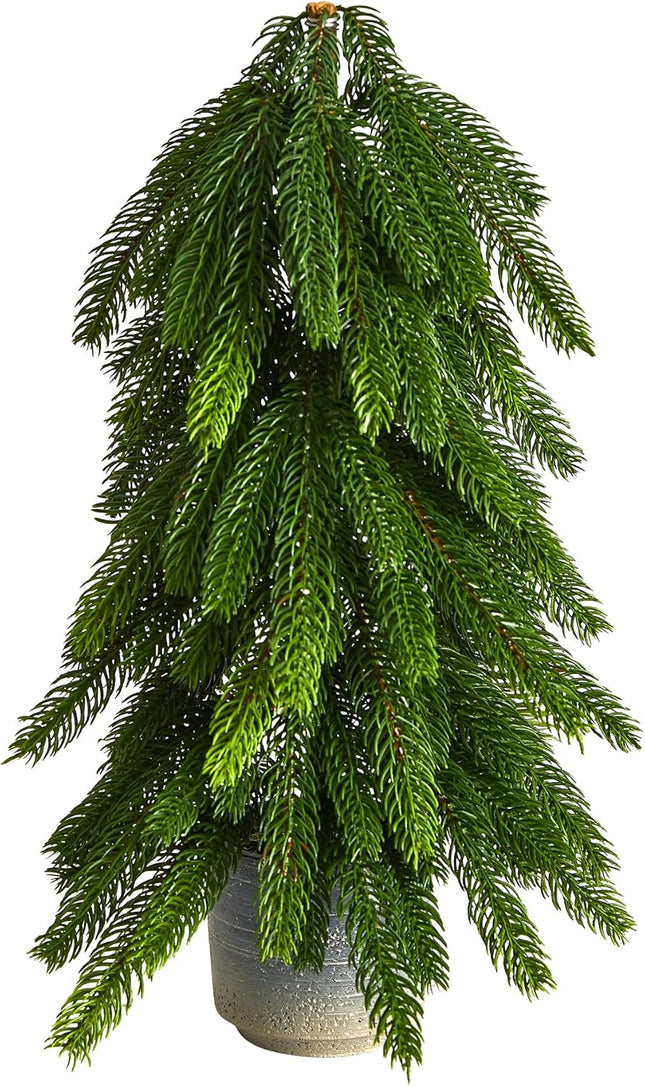 Nearly Natural 17in. Christmas Pine Artificial Tree in Decorative Planter
