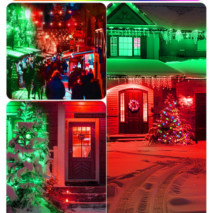 LED Flood Red Green Light Bulb, 15W Equivalent 150W, Par38 Red Green Flood Light, E26 Base, Colored LED Light Bulbs, Not-dim Ideal for Christmas, Halloween, Party, Holiday, 2 Pack