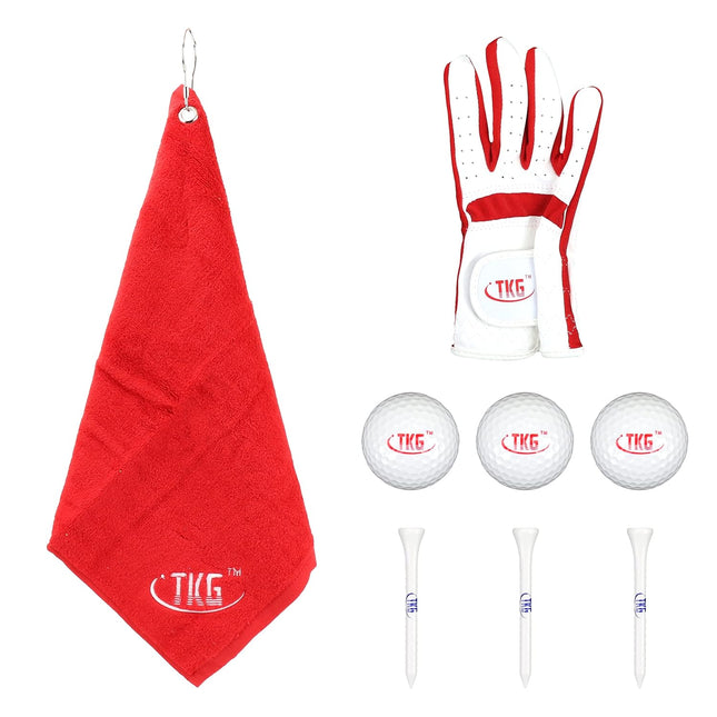TKG Sports Youth Golf Clubs Set, Kids Golf Set Includes Kids Golf Clubs, Golf Stand Bag, Golf Bag Rain Cover, Glove, Towel, Tees, and Golf Balls, Junior Golf Clubs for Boys and Girls