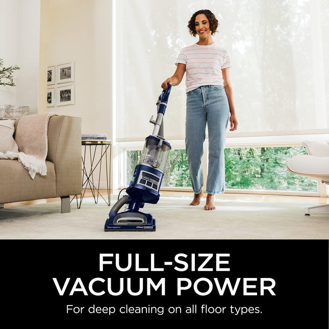 Shark Nv360 Navigator Liftaway Deluxe Upright Vacuum With Large Dust Cup Capacity, Hepa Filter, Swivel Steering, Upholstery Tool & Crevice Tool, Blue