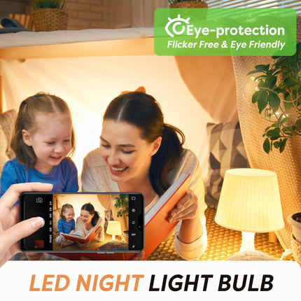 C7 LED E12 Candelabra Bulb Small Edison Candle Night Light Bulbs Salt Lamp Bulbs 0.5W Equivalent 5W 7W Warm White 2700K Clear Bulbs for Chandelier Christmas Light 50 Lumens Non-Dimmable, 6-Pack