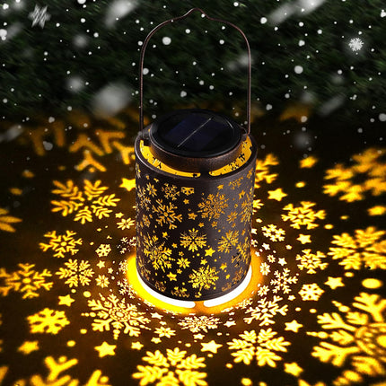 Solar Lanterns Outdoor Waterproof, Snowflake Christmas Decorations, Hanging Solar Light Outdoor Garden Decor for Pathway, Patio, Yard Christmas s for Women, Mom, Grandma