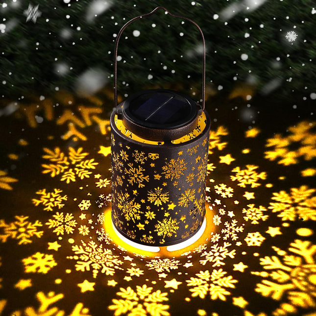 Solar Lanterns Outdoor Waterproof, Snowflake Christmas Decorations, Hanging Solar Light Outdoor Garden Decor for Pathway, Patio, Yard Christmas s for Women, Mom, Grandma