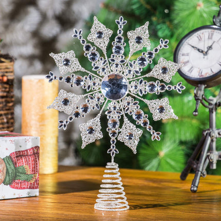 Snowflake Treetop for Christmas Tree Topper Decoration,