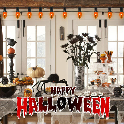 25 Pack Orange Flame Light Bulbs,C7 Mini Orange Lights Halloween Flickering Light Bulbs,1 Watt 120V E12 Base for Outdoor Use,Pendants, Wall Sconces,Christmas Light String