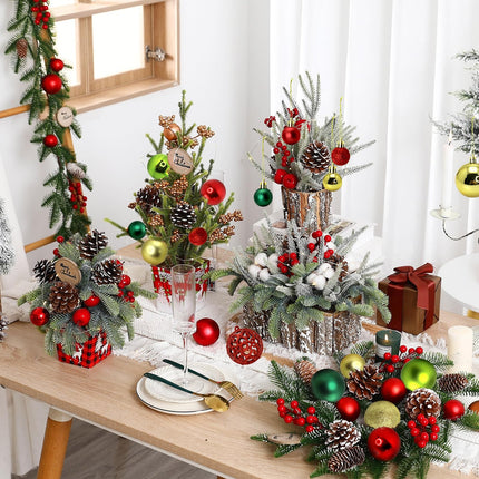 101pcs Christmas Ball Ornaments Set, Shatterproof Christmas Decorations Set with Reusable Hand-held Package for Xmas Tree Decor Holiday Wedding Party Holiday Indoor Decor (Gold&Red&Green)