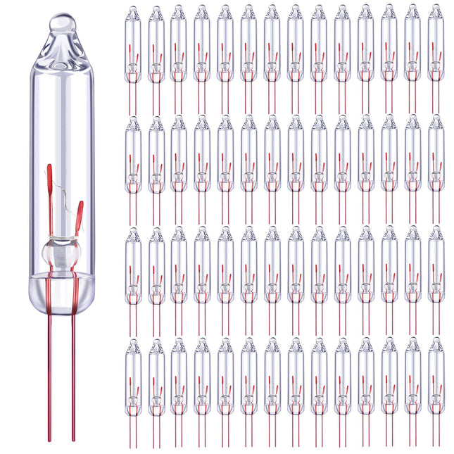 Ruisita 240 Pieces 3.5V Clear Mini Christmas Replacement Bulbs, 125 mA, 0.43 Watt Bulbs for Christmas Trees and Incandescent String Lights Set Supply (240)