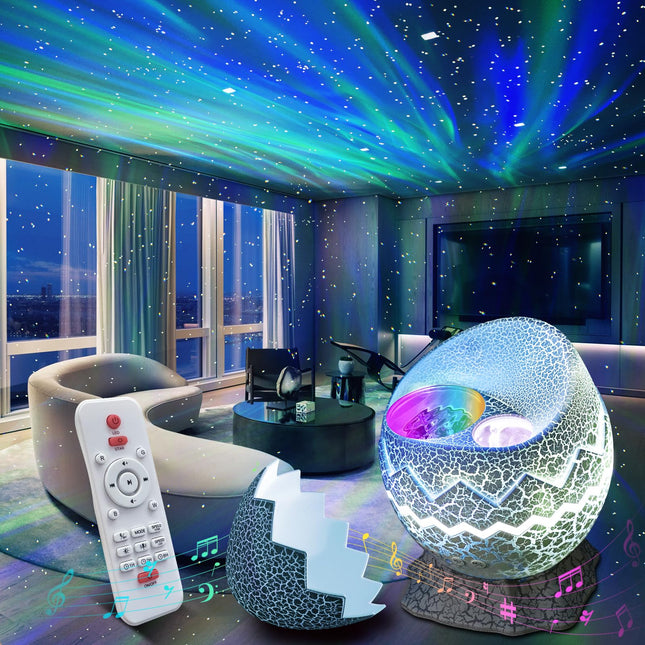 Rossetta Star Projector, Galaxy Projector LED Lights for Bedroom, Remote Control & White Noise, Night Light for Kids Room, Adults Home Theater, Party, Room Decor, for Christmas, Birthday